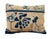 19th Century Custom Made Lumbar Pillow W/Antique Chinese Rug Fragment 17"w For Sale - Image 5 of 8