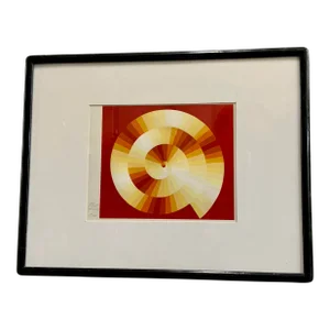 Vintage Abstract Serigraph Print by Kurt Kranz