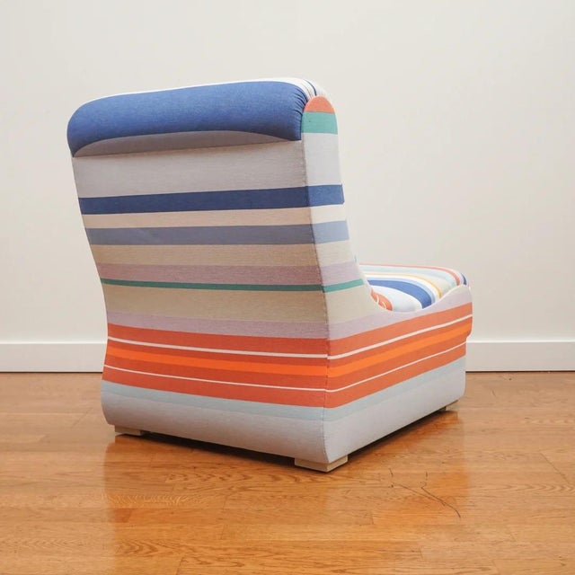 The Camille Slipper Chair, shown here, is the newest addition to the MC HOME Collection. Inspired by a modular slipper...