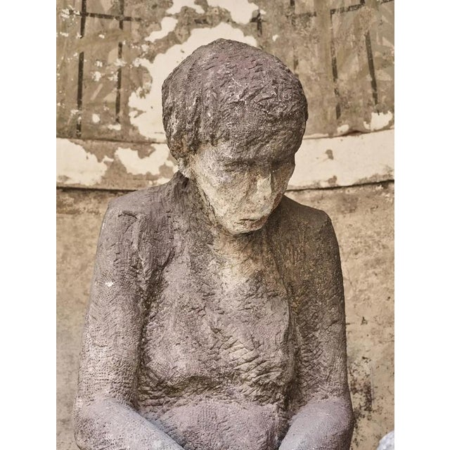 Liberec Artist, Mother with Child, 1930s, Sandstone For Sale - Image 10 of 18