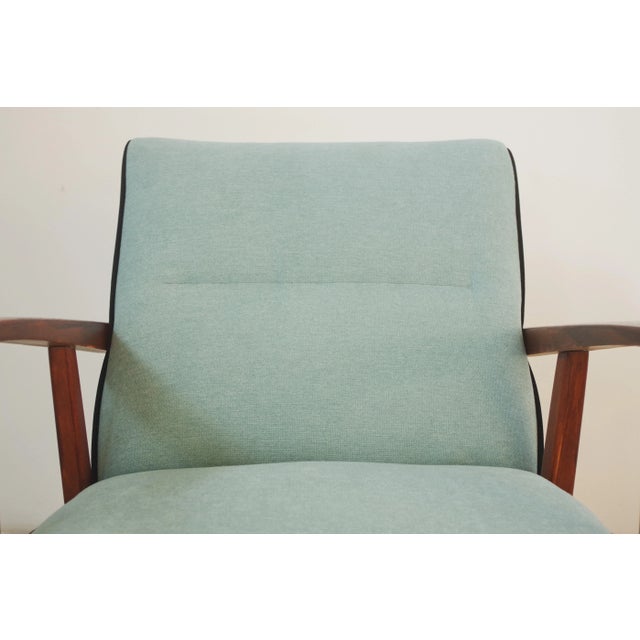 Blue Set of Vintage Ash Wooden Chairs, 1940s For Sale - Image 8 of 10