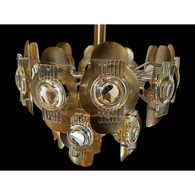Vintage Chandelier by Oscar Torlasco, 1970s For Sale - Image 6 of 8