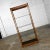 Wood Vintage Mid-Century Modern Oak Frame & Smoked Glass Etagere Display Cabinet Bookcase For Sale - Image 7 of 13