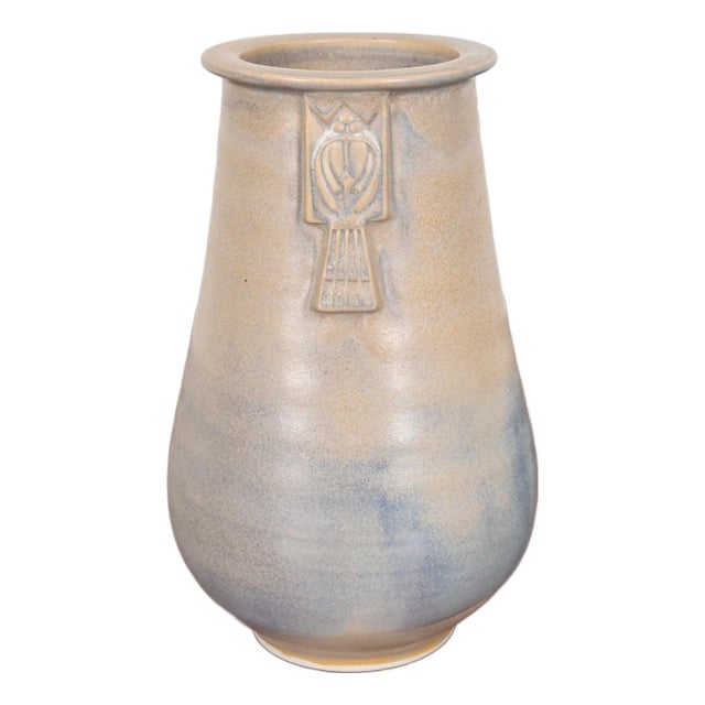 Roycroft Pottery Arts & Crafts Glazed Ceramic Vase For Sale