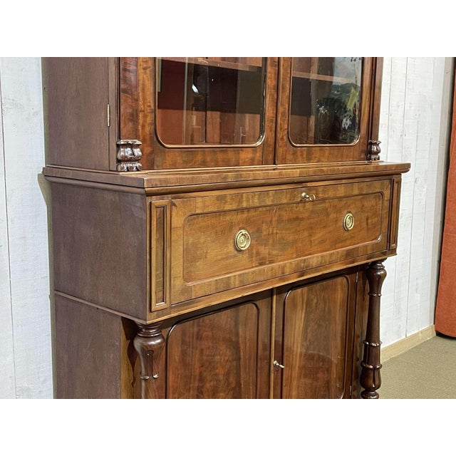 Victorian Mahogany Secretary Bookcase For Sale - Image 14 of 18