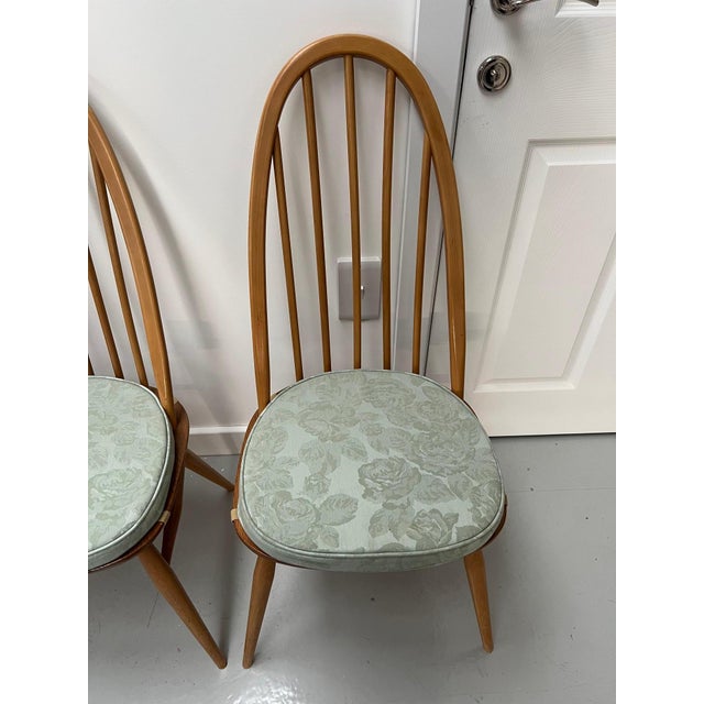 Blonde High Hoop Dining Chairs from Ercol, 1970s, Set of 4 For Sale - Image 8 of 12