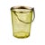 Green Mid-Century Modern Green Glass Ice Bucket with Metal Tongs For Sale - Image 8 of 8