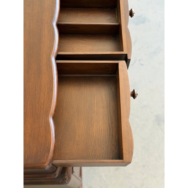 Vintage Carved Oak Server Buffet For Sale - Image 12 of 16