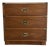 1966 Drexel Campaign Chest – Mid-Century Modern Wood Dresser Chest With Brass Hardware For Sale