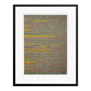 Paul Klee 'Monuments at G' Archival Pigment Print Framed in Black Reproduction