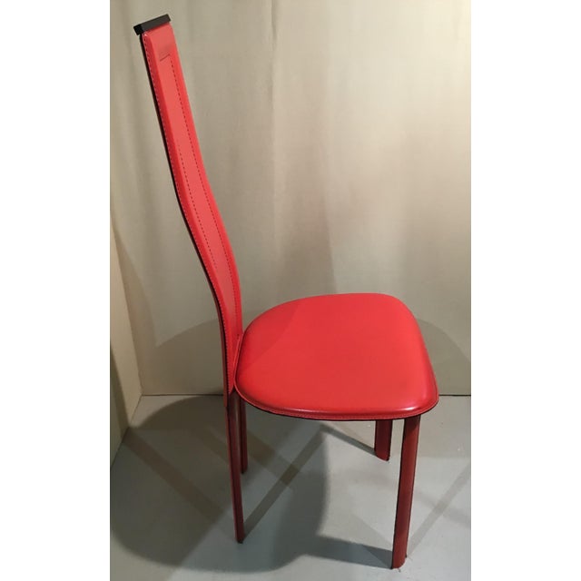 Black Alice Chairs attributed to Giorgio Cattelan for Cattelan, Italy, 1980s, Set of 4 For Sale - Image 8 of 12