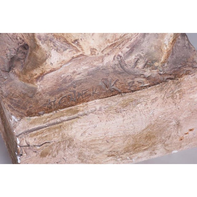 Mid-Century Plaster Statue from Karel Hájek, 1980s For Sale - Image 6 of 12