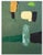 2010s Abstract Mixed Media Painting in Greens by Artist John Luckett, 20” X 16” For Sale - Image 5 of 6