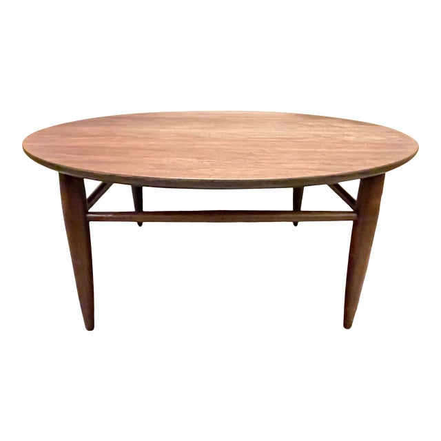 Vintage Mersman MidCentury Modern Round Walnut Coffee Table Chairish