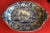 Traditional Large Antique Early 19th Century Georgian Staffordshire Pearlware Blue Platter For Sale - Image 3 of 12