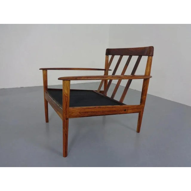 Black Danish Rosewood Model 56 Armchair by Grete Jalk for Poul Jeppesen, 1960s For Sale - Image 8 of 18