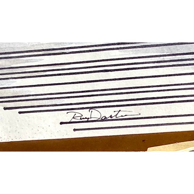 Contemporary Early Apple iMac 1990s Home Computer Original Pen and Ink Drawing by Russell Dauterman For Sale - Image 3 of 4