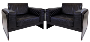 Korium KM 3/1 Armchair in Leather by Matteo Grassi for Tito Agnoli