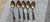 Late 19th Century Late 19th Century A. F. Towle & Sons Sterling Shell Demitasse Spoons Gold-Washed Bowls- Set of 5 For Sale - Image 5 of 12
