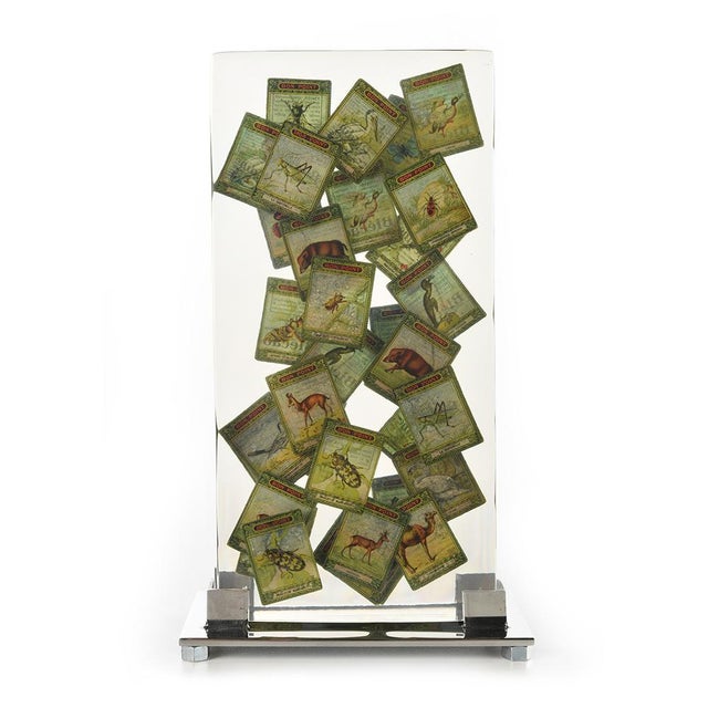 1980s Composition of Tokens Frozen in Resin For Sale - Image 5 of 5