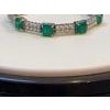 14.76 Carats Natural Zambian Emerald with Diamonds 4.74 Carats and 14k Gold For Sale - Image 16 of 18