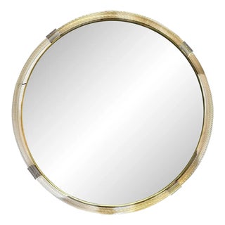 Italian Grand Murano Glass Venetian Wall Mirror by Simoeng For Sale