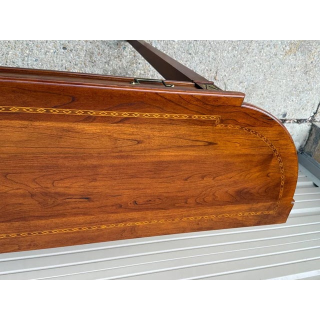 Stickley Furniture Federal Style Demilune Mahogany Inlaid Console Table or Hall Table For Sale - Image 12 of 12