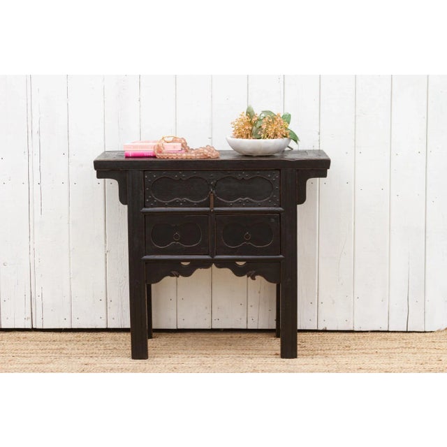 Antique Painted Black Money Dresser For Sale - Image 10 of 10