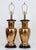 Pair Large Brass Lamps. Rewired with new sockets, wire and plugs. Overall good condition. Ready to use.