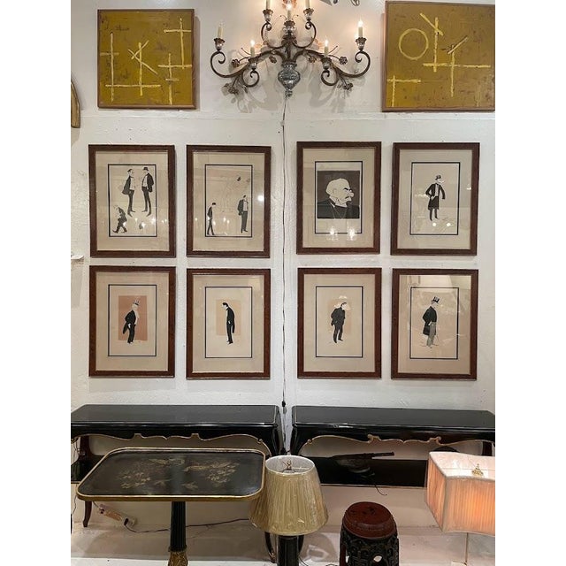 Caricatures of Men by Georges Goursat 'Sem' (1863-1934), Lithographs in ...
