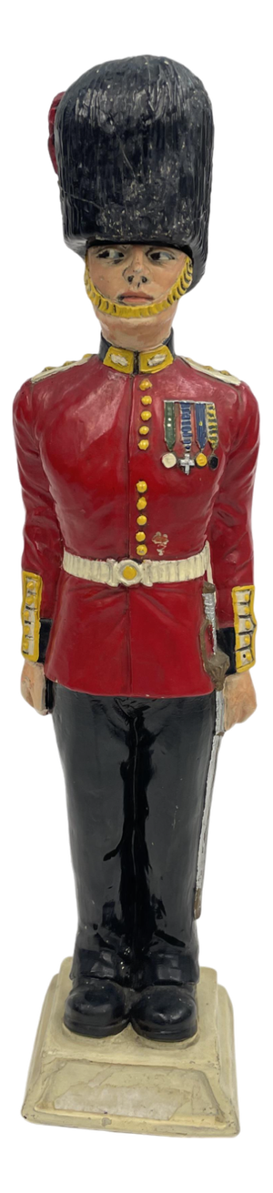 English Royal Guards Ceramic Bottle, 1970s