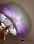 Metal White and Purple Louvered Lamp by Formlight, 1970s, Metal For Sale - Image 7 of 11