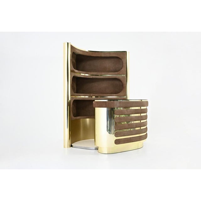 Mid-Century Modern Italian Illuminated Bar, 1970s For Sale - Image 3 of 18