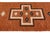 Modern Navajo Style Hand-Knotted Wool Rug – Terracotta Geometrical Cross Design For Sale In New York - Image 6 of 9