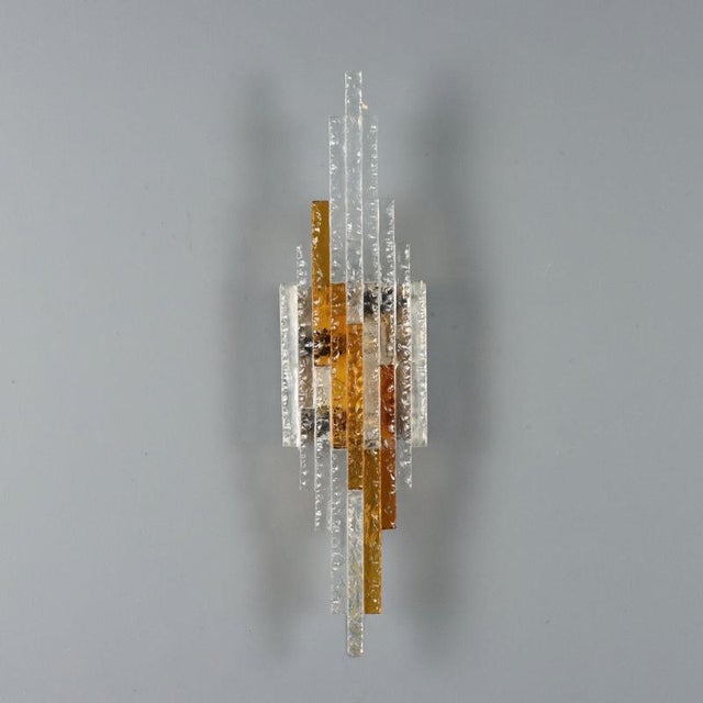 Glass Vintage Wall Sconce by Albano Poli for Poliarte, 1970s For Sale - Image 7 of 10