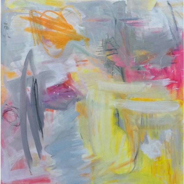 "Partially Sunny" by Trixie Pitts Abstract Expressionist Oil Painting For Sale