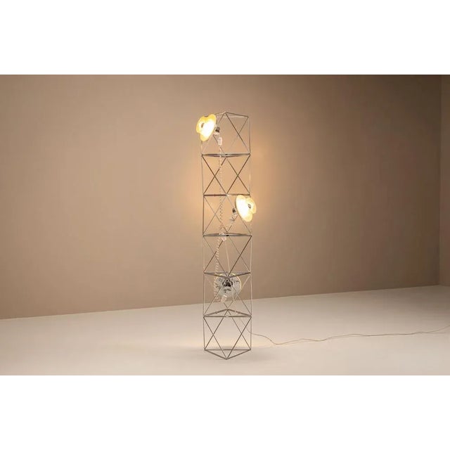 Space Age Poliedra Sculptural Lamp by Felice Ragazzo for Guzzini, 1960s For Sale - Image 4 of 18