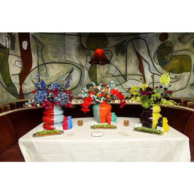 Custom vases for Edie Parker made by artist Julia Elsas