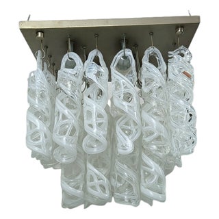 Ceiling Light with Murano Glass Pendants, 1970s For Sale