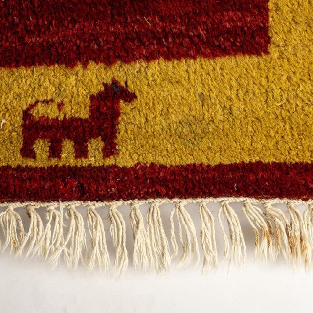 Back Gabbeh Rug in Wool For Sale - Image 4 of 9