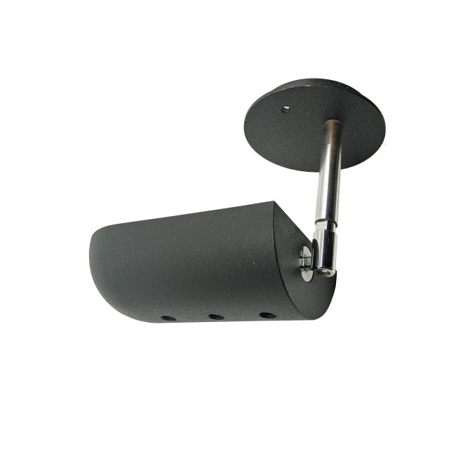 Black and Chrome Plated Metal Adjustable Snodo Wall Lamp by S. Mazza for Quattrifoglio, 1970s For Sale - Image 6 of 15