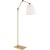 Graves Articulating Floor Lamp in Hand-Rubbed Antique Brass with Linen Shade Designer: Suzanne Kasler Height: 50" - 58.75"...