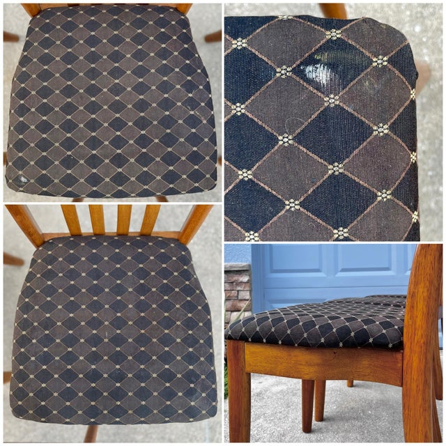 Danish Mid Century Modern Style Dining Chairs | Set of Six in Benny Linden Style For Sale - Image 9 of 12