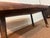 Antique Early American Rustic Bench With Splayed Turned Splayed Legs and Thick Cut Seat For Sale - Image 11 of 12