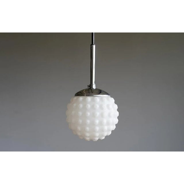 White Opaline Glass Ceiling Lamp by Rolf Krüger for Staff Leuchten, Germany, 1970s For Sale - Image 8 of 13
