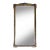 Small 1940s Gold Framed Wall Mirror For Sale