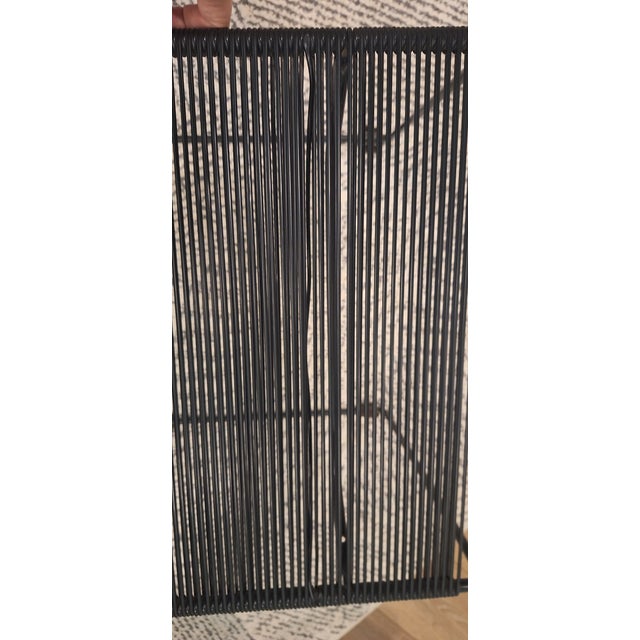 Black Vintage Fly Line Spaghetti Chair Set of 6 For Sale - Image 8 of 9