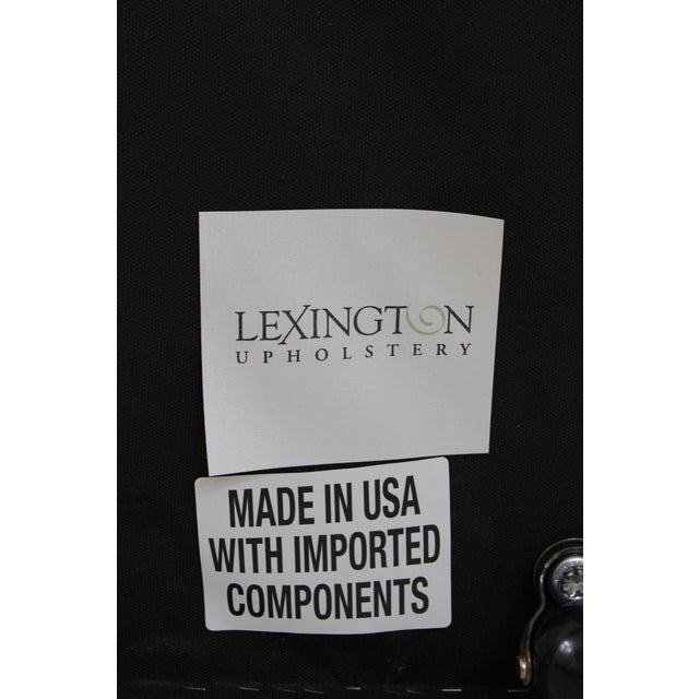 Lexington Greek Key Design Rolling Ottoman For Sale - Image 13 of 14