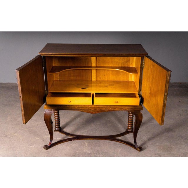 Wood Art Nouveau Commode in Oak For Sale - Image 7 of 18