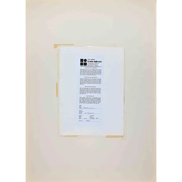 Abstract Composition is a colored lithograph print realized by the contemporary artist Giulio Turcato in 1973. Hand-signed...